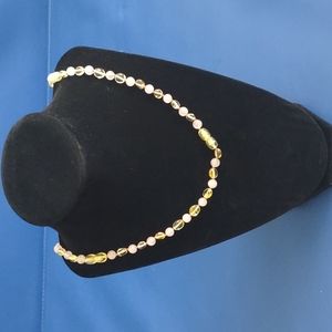 Real Healing Baltic Yellow Amber with Natural Rose Quartz Gemstone